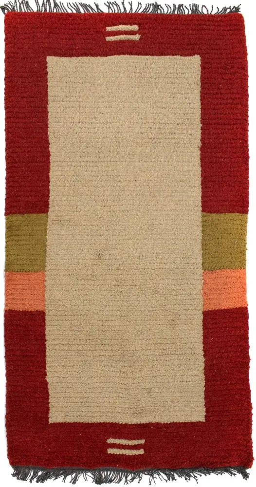 Nepal Teppich 140 x 70 cm - beige