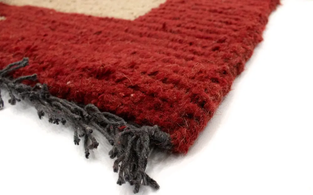 Nepal Teppich 140 x 70 cm - beige