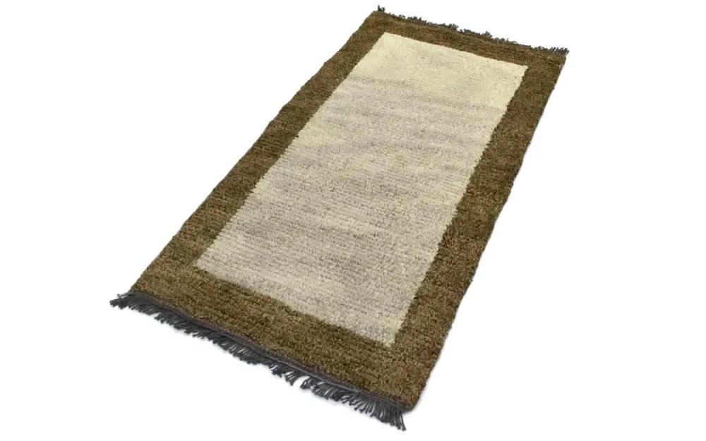 Nepal Teppich 140 x 70 cm - beige