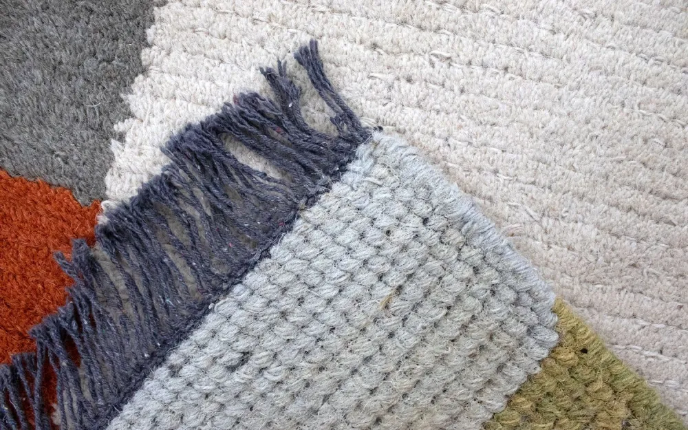 Nepal Teppich 140 x 70 cm - beige