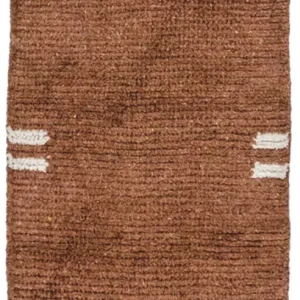 Nepal Teppich 140 x 70 cm - braun