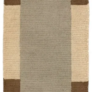 Nepal Teppich 140 x 70 cm - grau