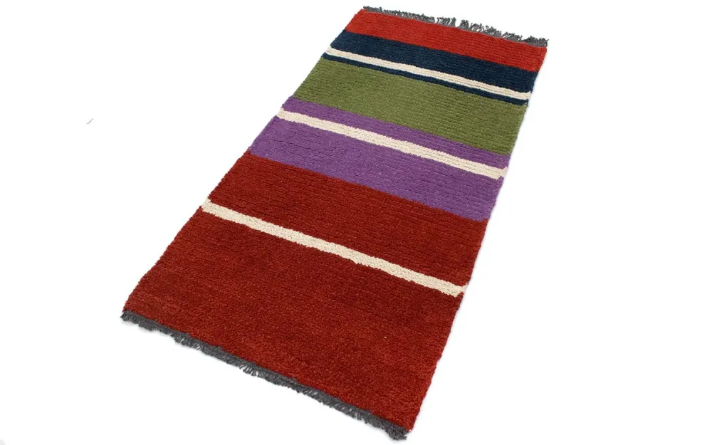 Nepal Teppich 140 x 70 cm - mehrfarbig