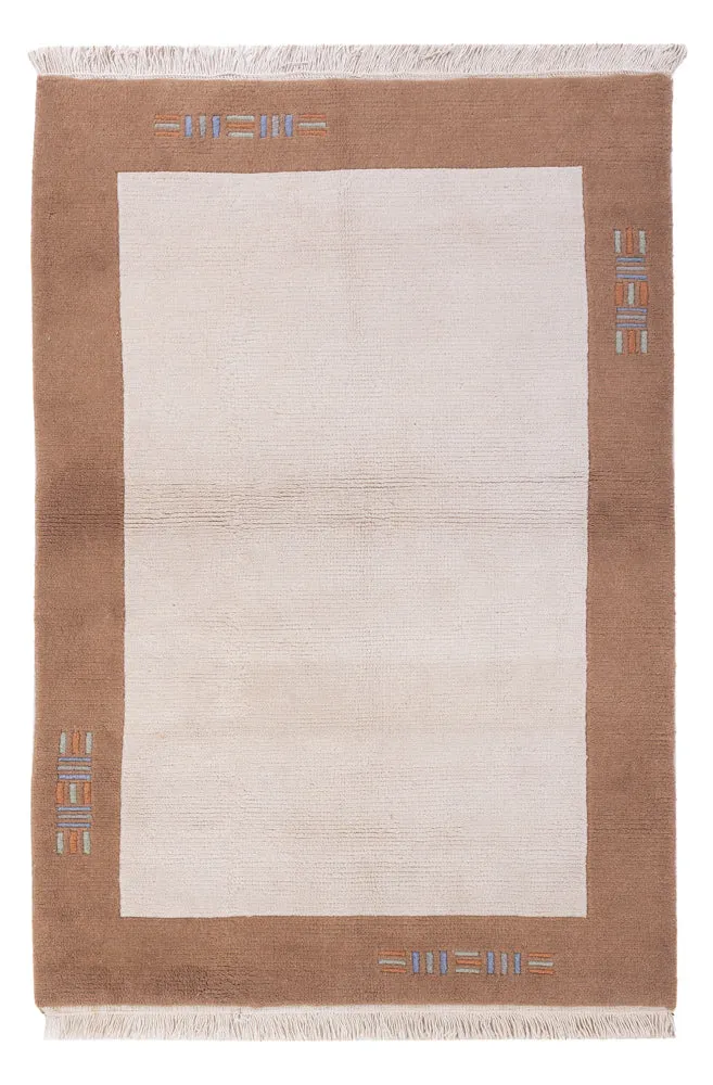Nepal Teppich - 180 x 120 cm - creme