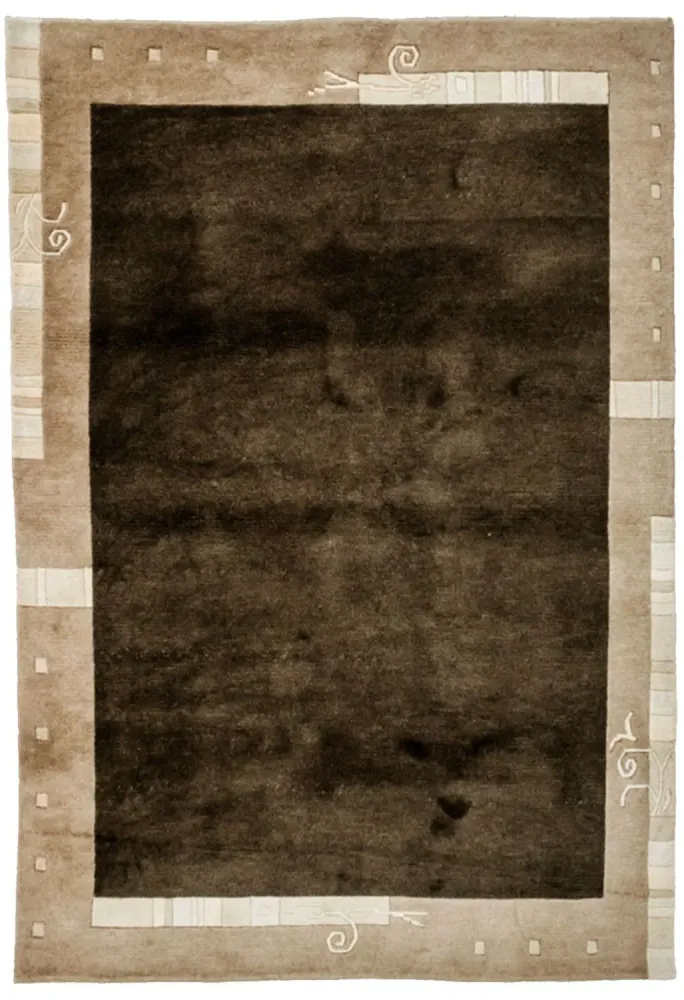 Nepal Teppich 197 x 143 cm - braun