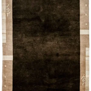 Nepal Teppich 201 x 141 cm - braun
