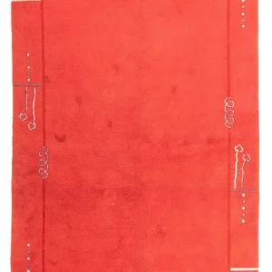 Nepal Teppich 228 x 162 cm - rot
