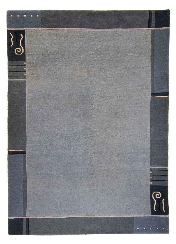 Nepal Teppich 240 x 170 cm - hellblau