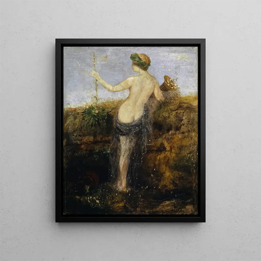 Nymphe mit Füllhorn - Arnold Böcklin | Kunstdruck
