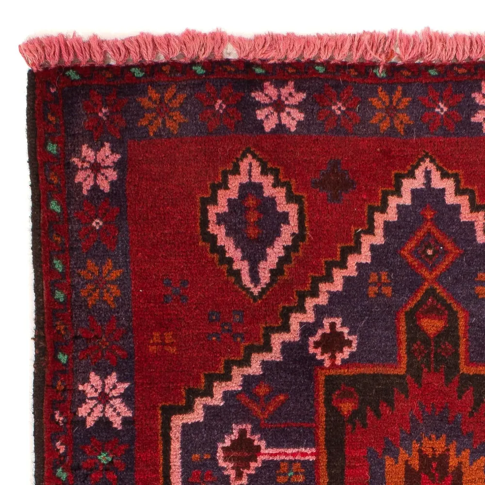 Orientteppich 125 x 87 cm - dunkelrot