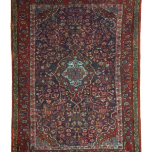 Orientteppich 137 x 103 cm - dunkelblau