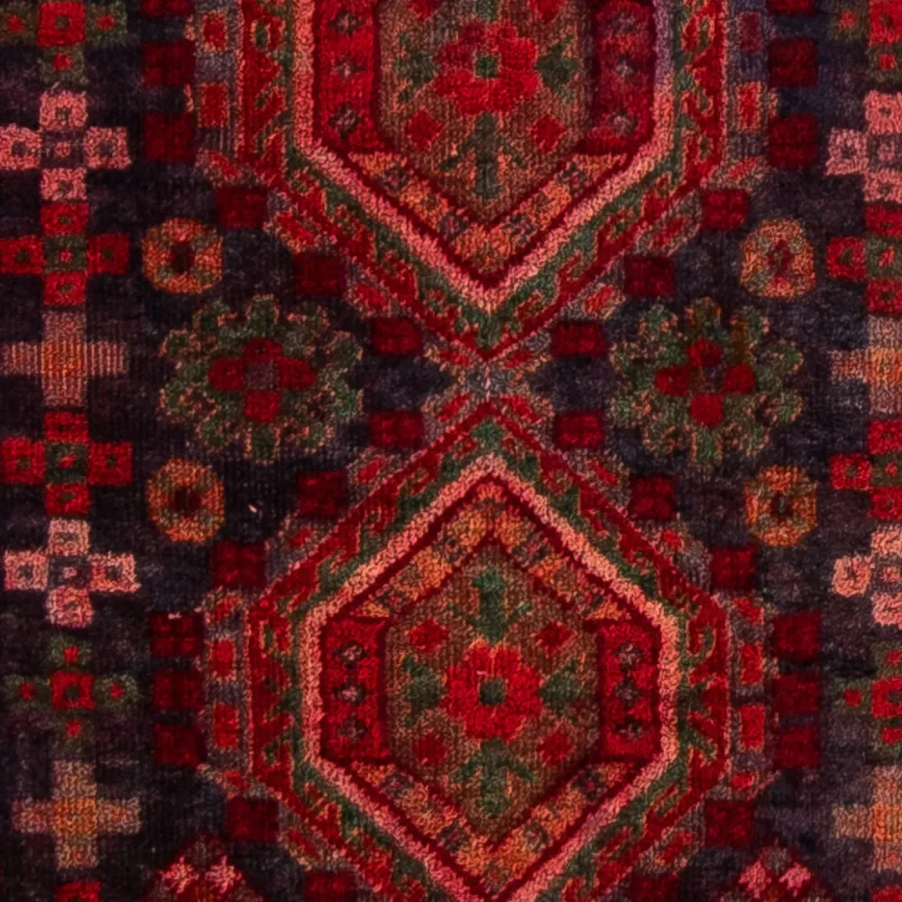 Orientteppich 154 x 78 cm - dunkelrot