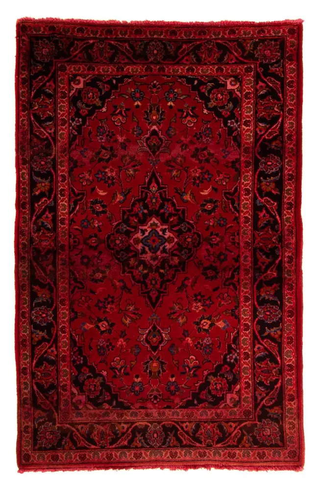 Orientteppich 155 x 100 cm - dunkelrot