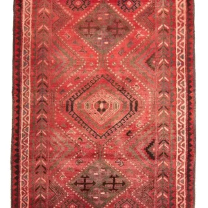 Orientteppich 242 x 174 cm - dunkelrot
