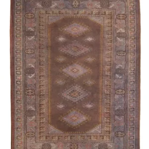 Orientteppich 285 x 200 cm - dunkelbraun