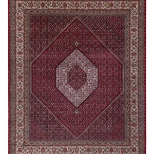 Orientteppich - Bidjar - Indus - 300 x 247 cm - dunkelrot