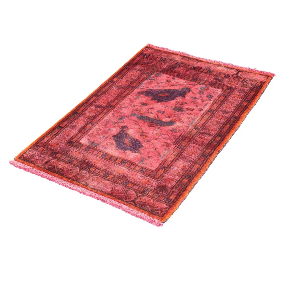 Orientteppich 86 x 63 cm - hellrot
