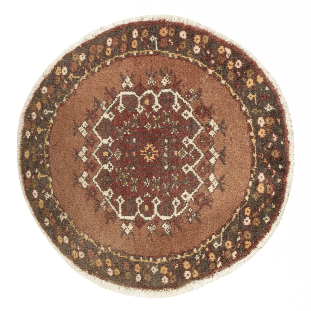 Orientteppich rund - 72 x 72 cm - mehrfarbig