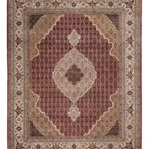 Orientteppich - Täbriz - 255 x 198 cm - dunkelbeige
