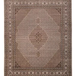 Orientteppich - Täbriz - 304 x 249 cm - dunkelbeige