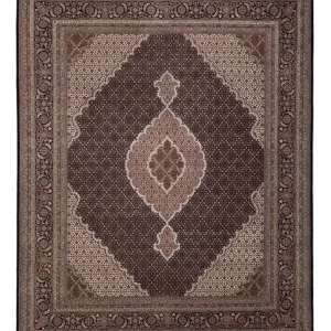 Orientteppich - Täbriz - 305 x 250 cm - dunkelbeige