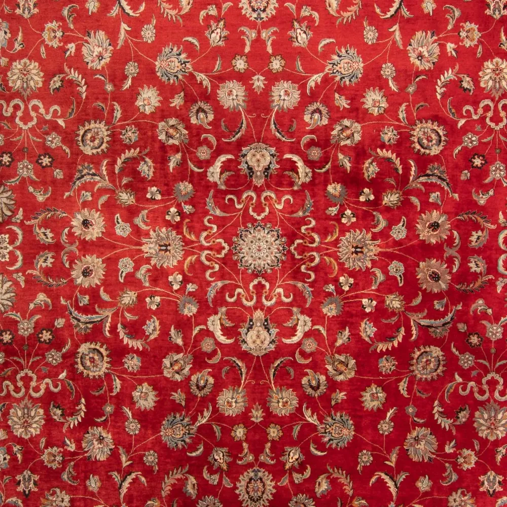 Orientteppich - Täbriz 363 x 280 cm - dunkelrot