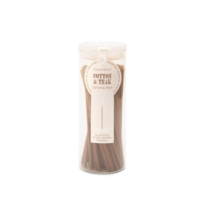 Paddywax - Cotton & Teak - Räucherstäbchen - 100 Stück