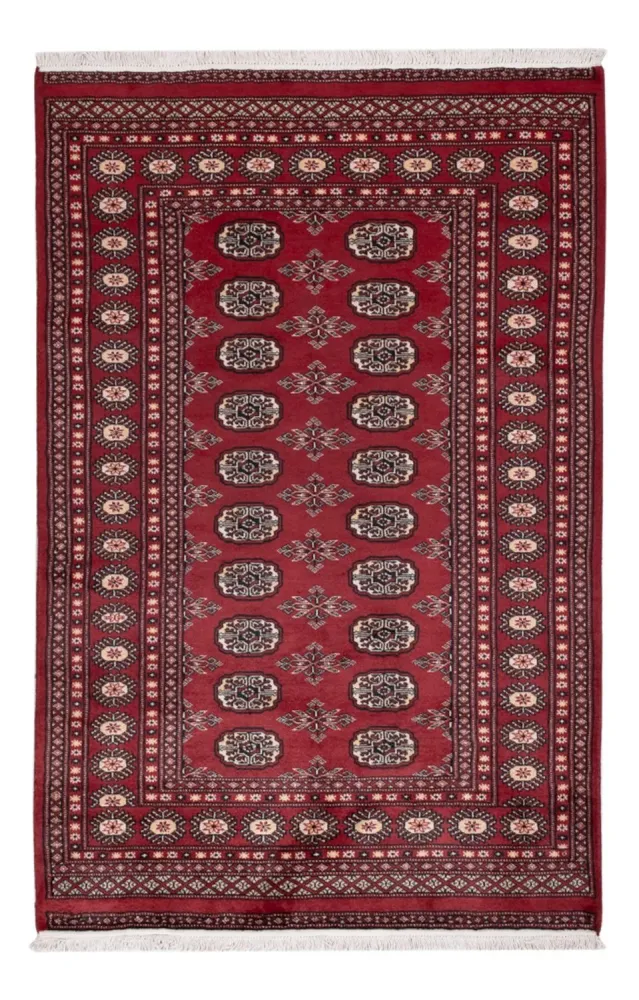 Pakistan Teppich - 184 x 122 cm - rot