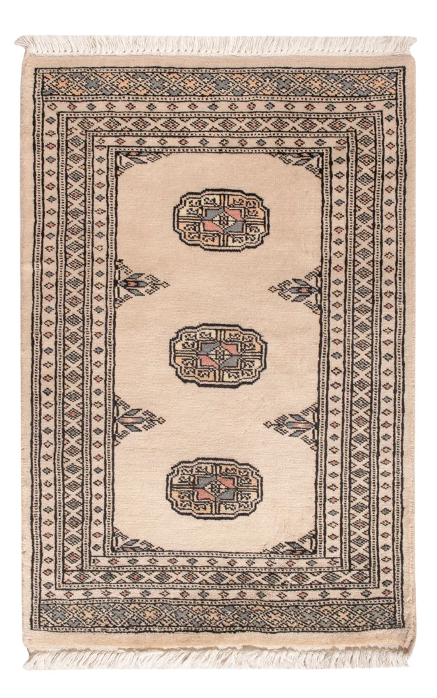 Pakistan Teppich - 94 x 61 cm - creme