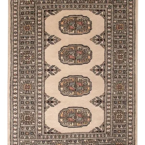 Pakistan Teppich - 94 x 62 cm - creme