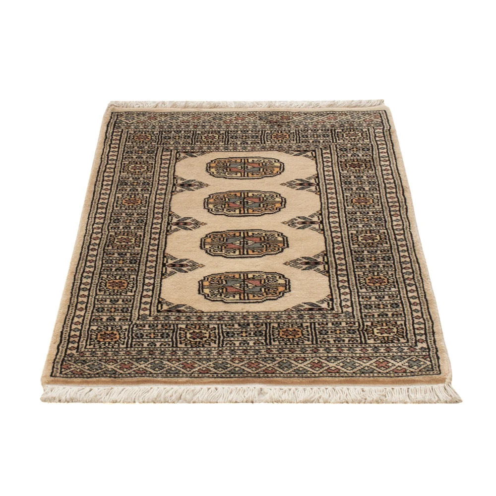 Pakistan Teppich - 94 x 62 cm - creme