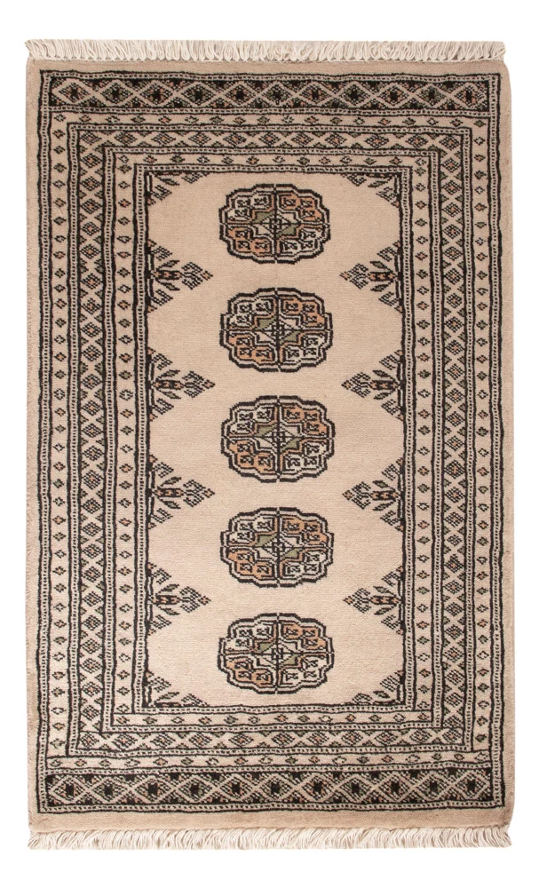 Pakistan Teppich - 98 x 63 cm - creme