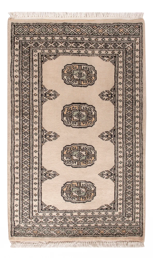 Pakistan Teppich - 98 x 63 cm - creme