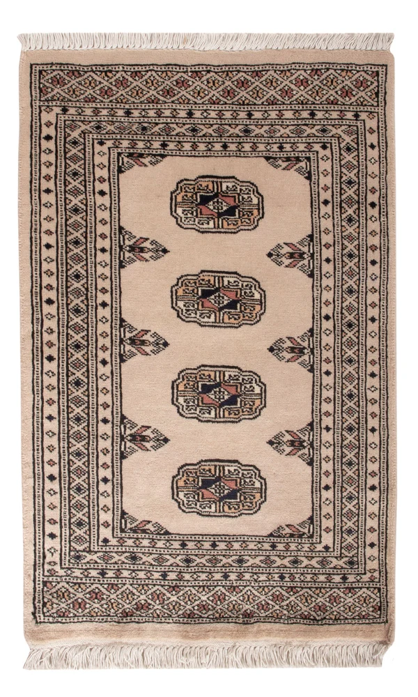 Pakistan Teppich - 93 x 62 cm - creme