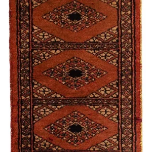 Pakistan Teppich 63 x 32 cm - dunkelrot