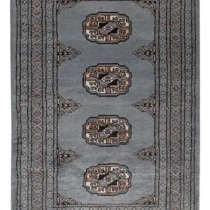 Pakistan Teppich - 94 x 60 cm - hellblau
