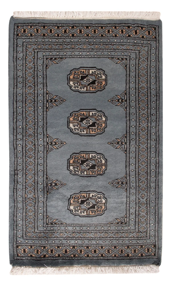 Pakistan Teppich - 94 x 60 cm - hellblau