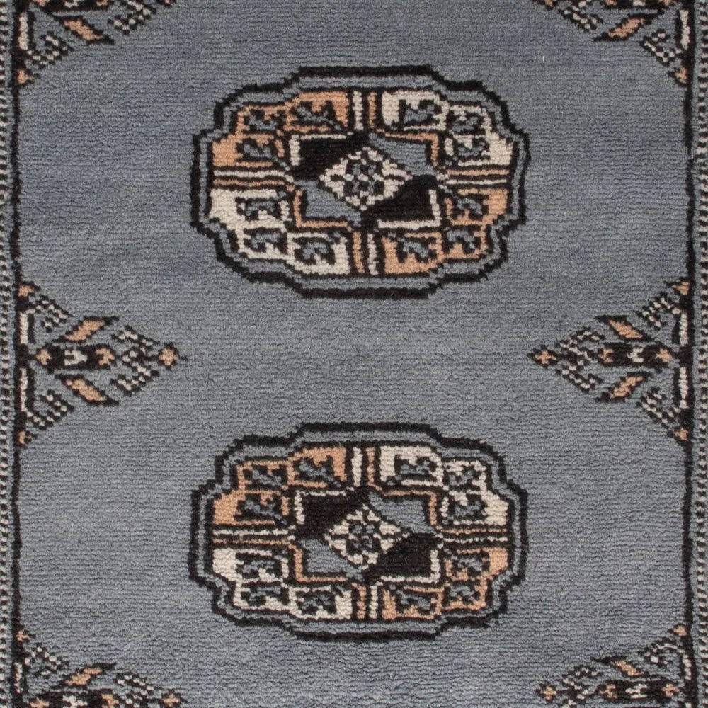 Pakistan Teppich - 94 x 60 cm - hellblau