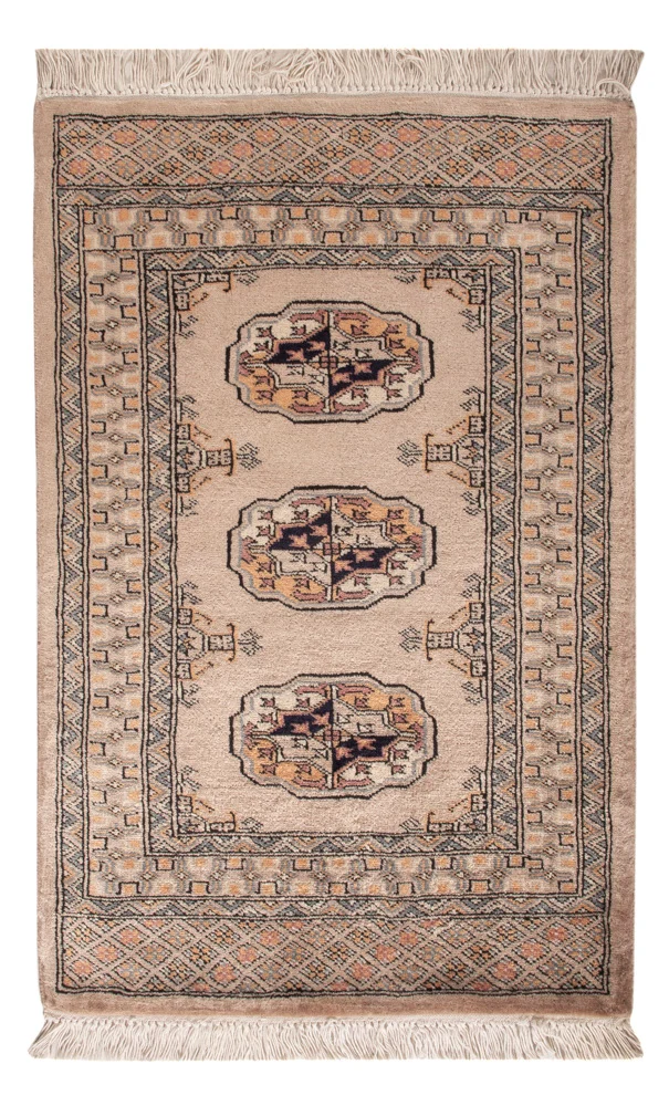 Pakistan Teppich - 94 x 64 cm - hellbraun