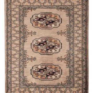 Pakistan Teppich - 94 x 65 cm - hellbraun