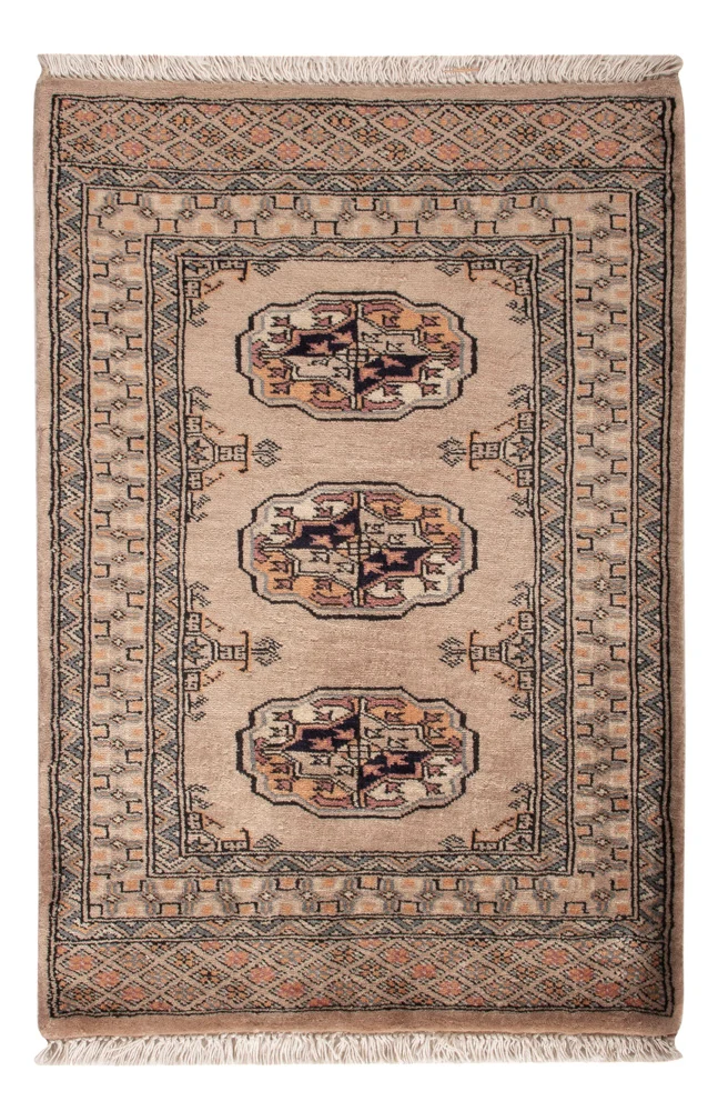 Pakistan Teppich - 94 x 65 cm - hellbraun