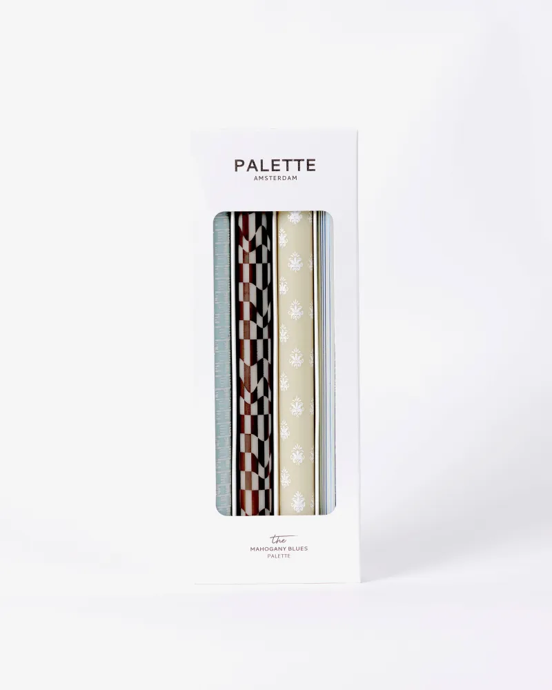 Palette Amsterdam | Designkerzen im 4er Set - Mahogany Blues