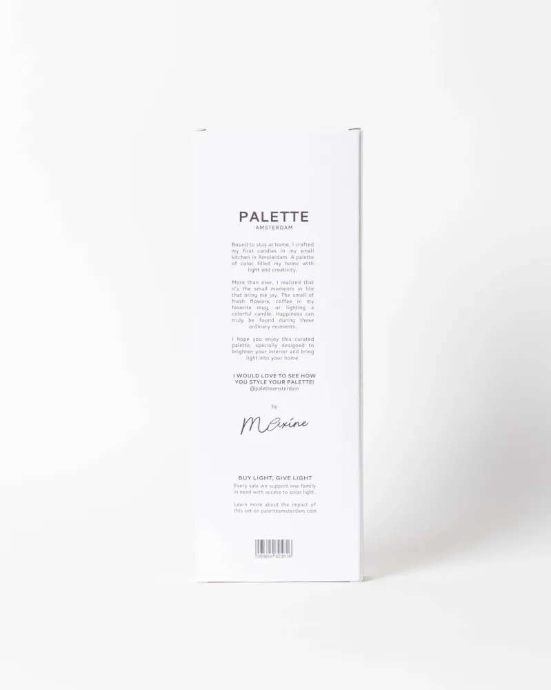 Palette Amsterdam | Designkerzen im 4er Set - Mahogany Blues