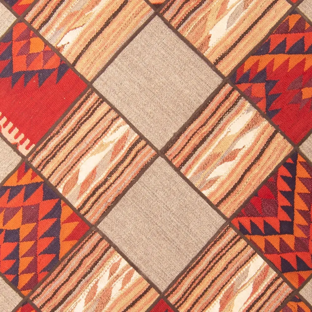 Patchwork Teppich 200 x 150 cm - mehrfarbig
