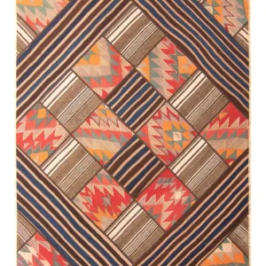 Patchwork Teppich 200 x 150 cm - mehrfarbig