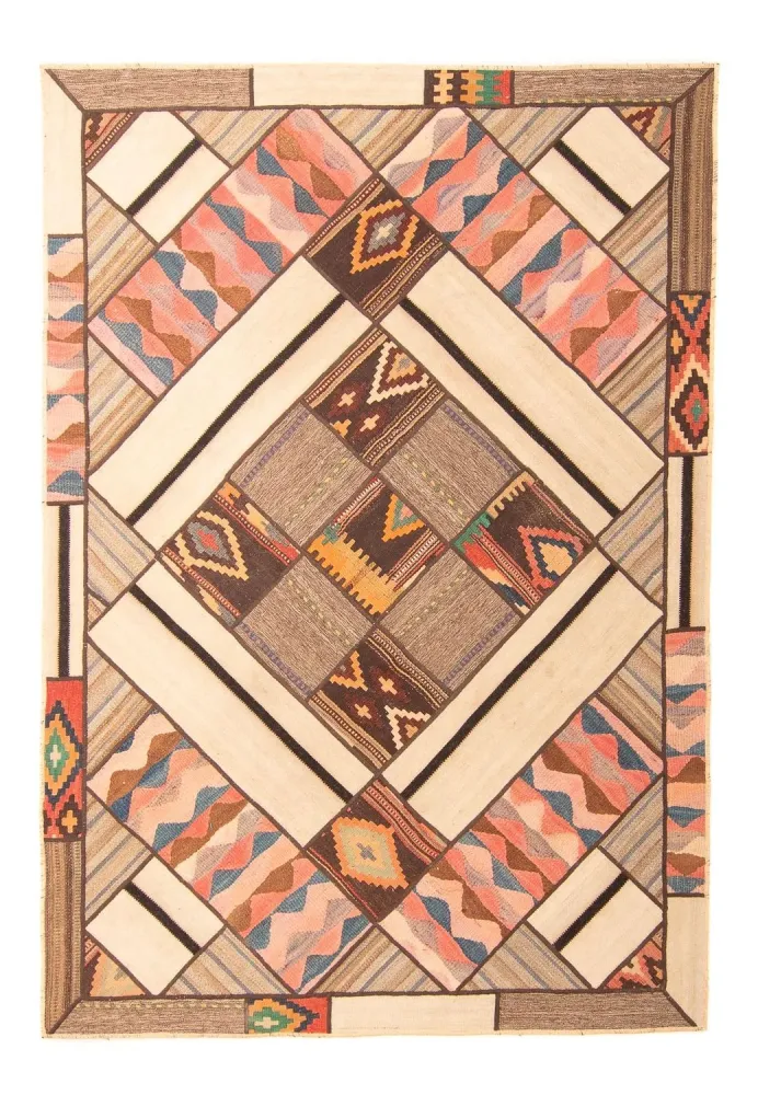 Patchwork Teppich 230 x 160 cm - mehrfarbig