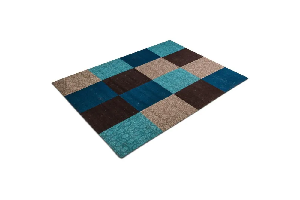 Patchwork Teppich 240 x 170 cm Wohnzimmer Teppich