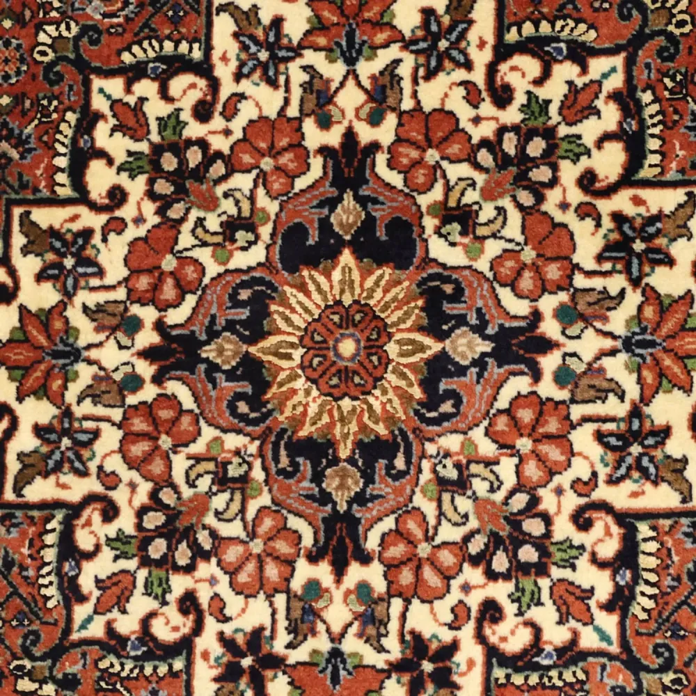Perserteppich - Bidjar - 141 x 89 cm - dunkelbeige