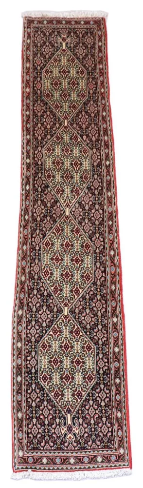 Perserteppich - Bidjar 238 x 50 cm - dunkelblau