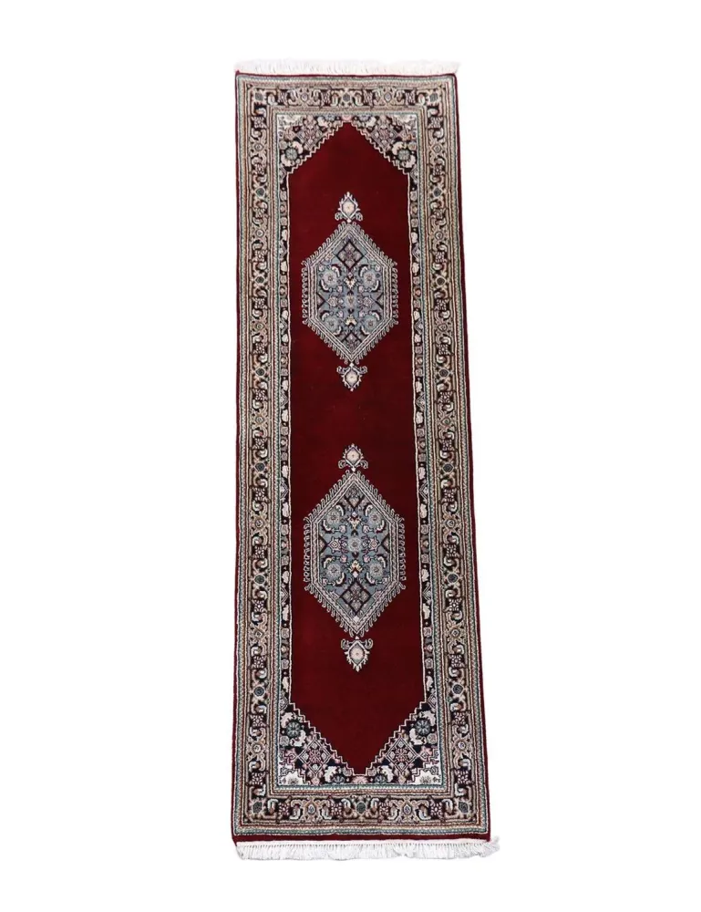 Perserteppich - Bidjar 247 x 72 cm - dunkelrot